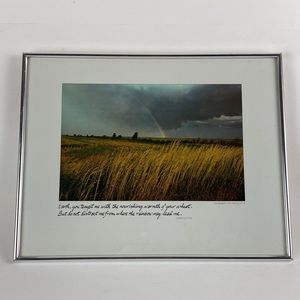 VTG 1980 William Gillette Photography Rainbow Print Framed Art